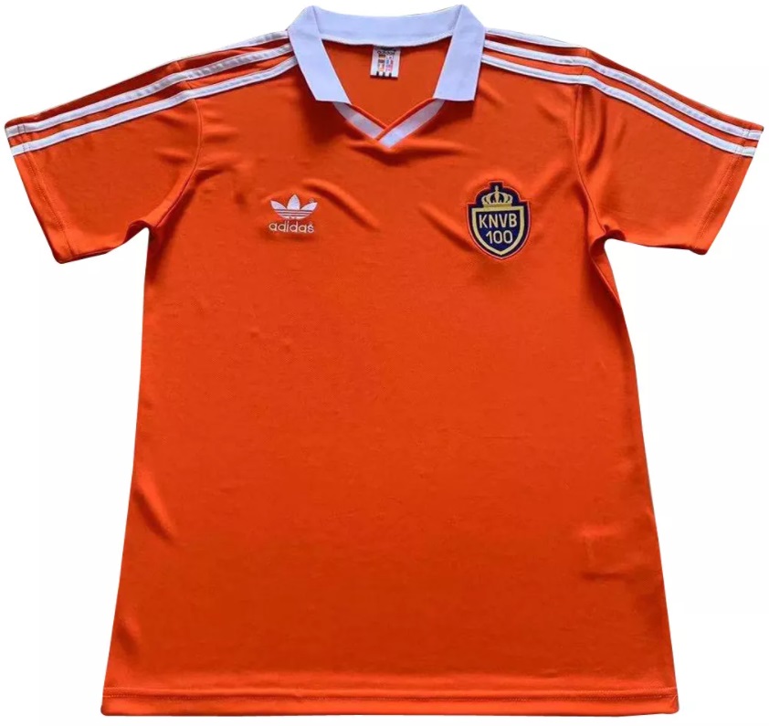 Camisa I Seleção da Holanda 1988 Retro Adidas centenário